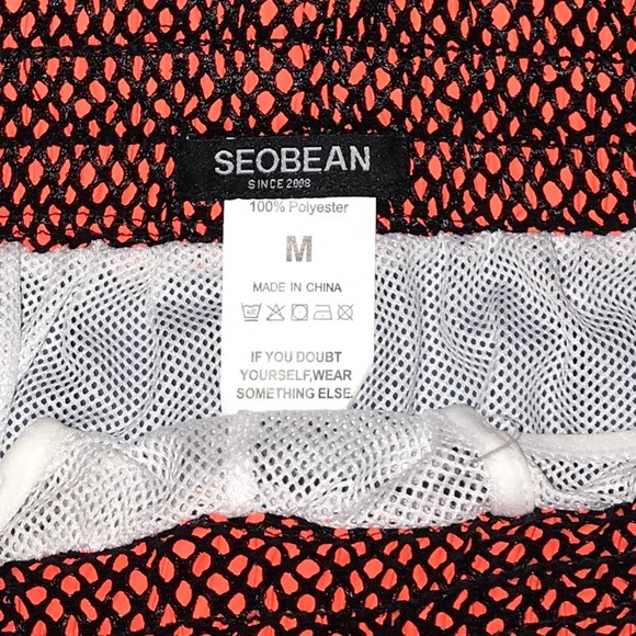 Seobean Swim Trunks Blue & Orange - Picture 3 of 3